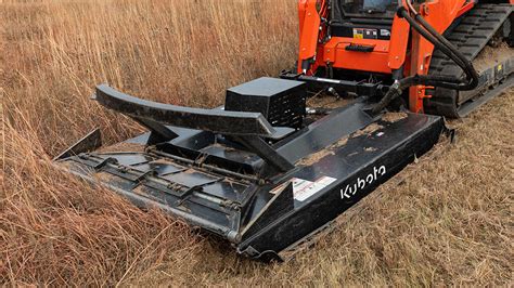 clearing brush with the kubota skid steer|kubota attachments for skid steer.